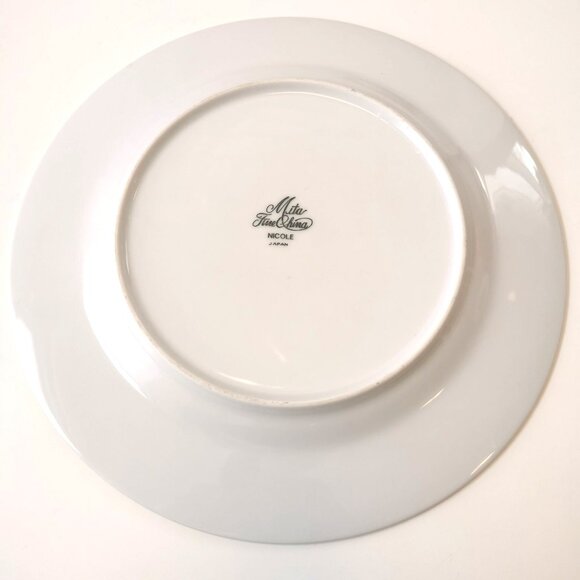 Vintage Blue & White Plate Duo Currier & Ives Royal Grist Mill & Mita Nicole w/ - Picture 9 of 10